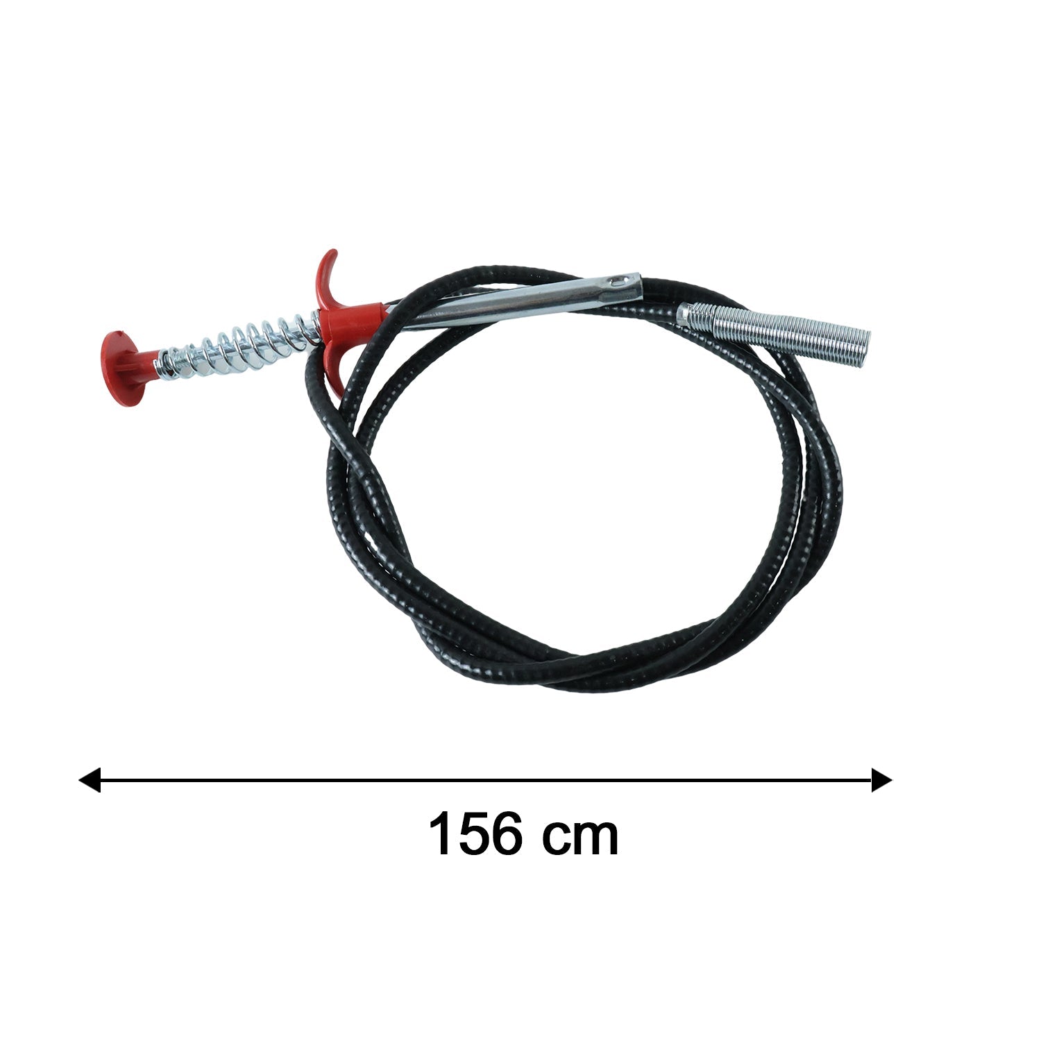 Wukusy premium spring drain dredging tool with 61-inch sink cleaner claw grabber for removing debris from drains.