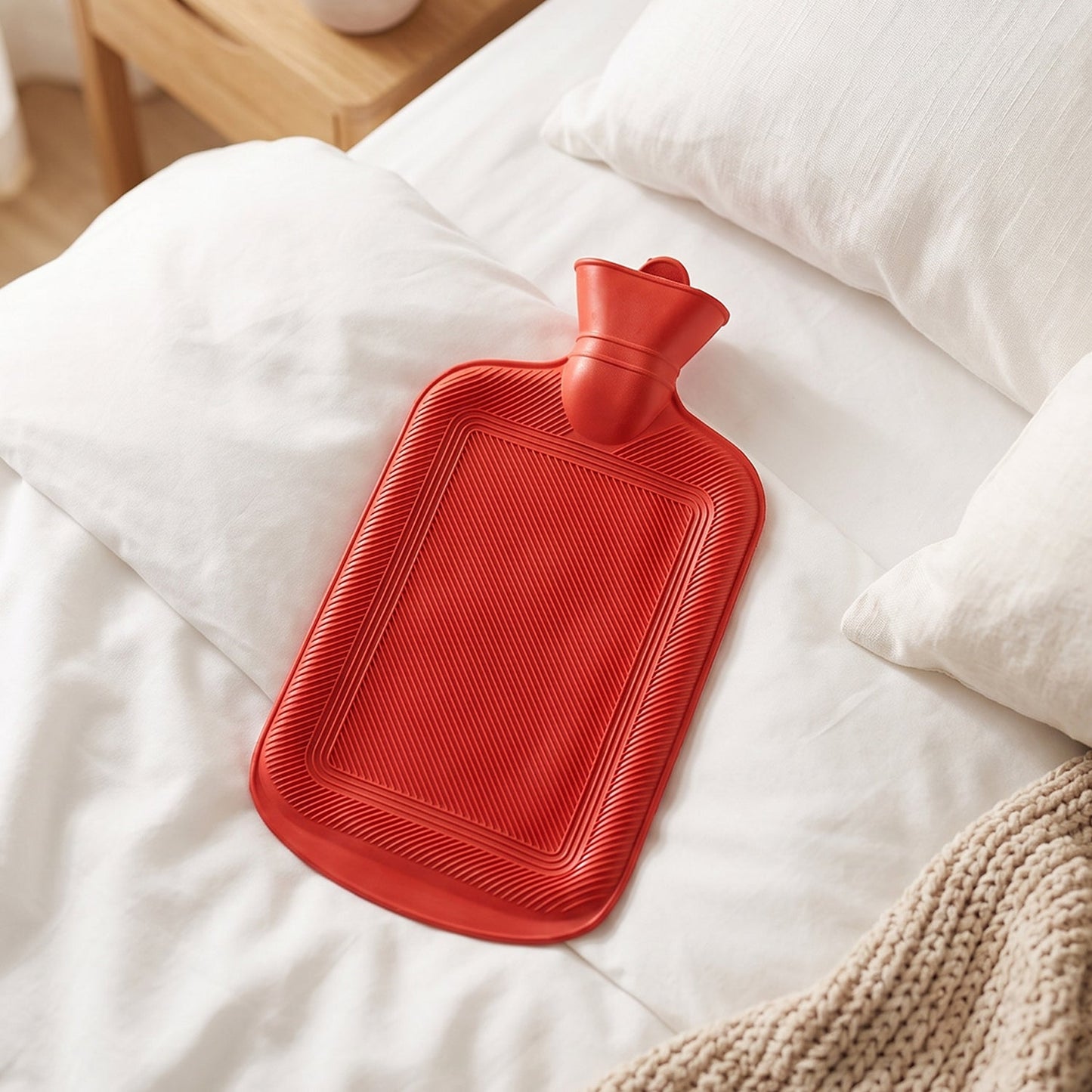 Big Size Hot Water Bag Rubber Bottle With Screw Cap For Warmth (1 Pc)