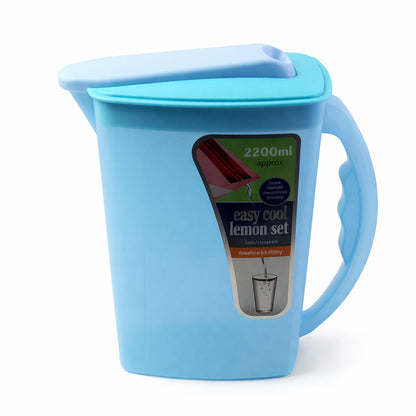 Easy Cool Lemon Set Water Jug With Lid  Handle (Approx. 2200 Ml)