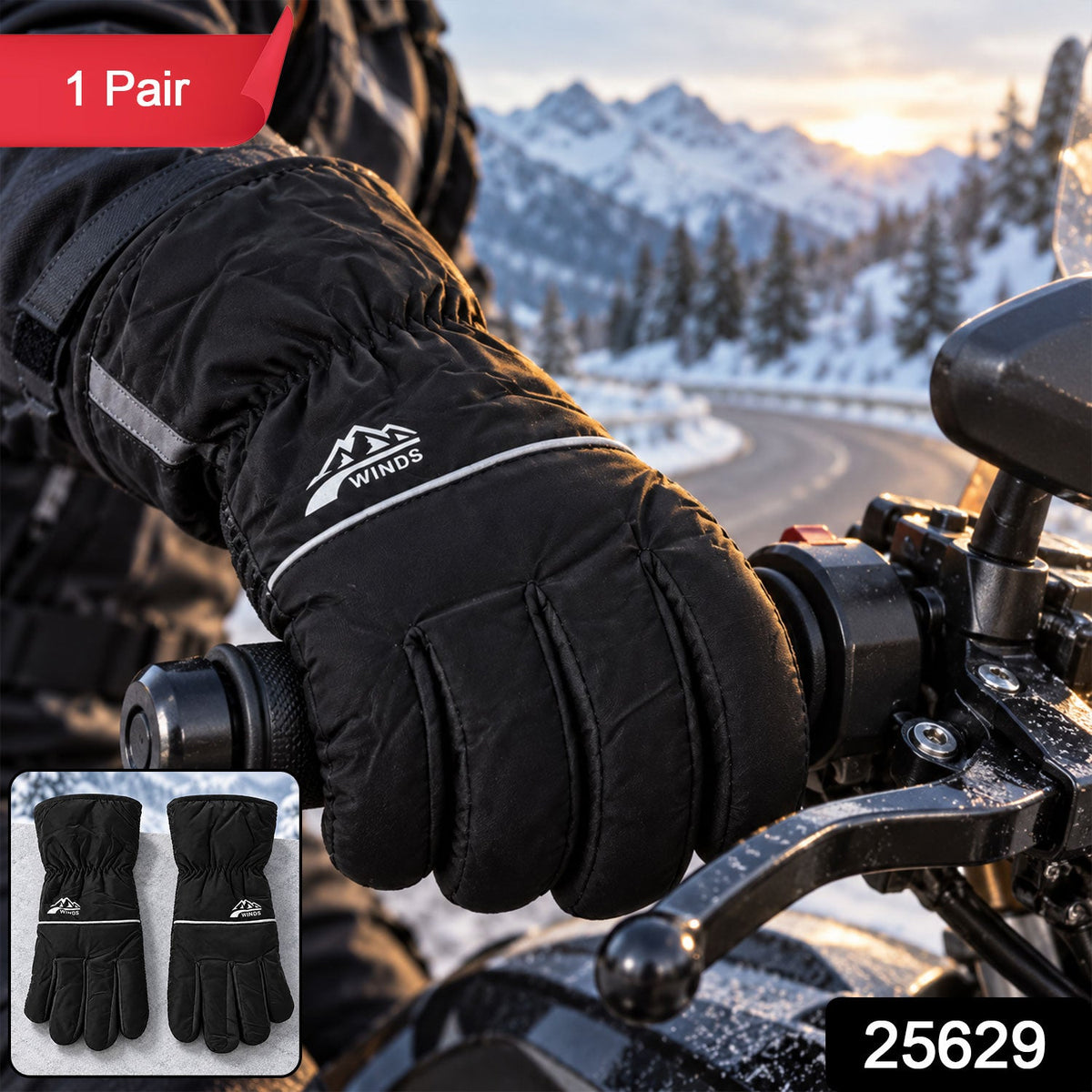 Wukusy multipurpose winter hand gloves with plush lining and textured grip in mixed colors, shown on hands for warmth and grip.