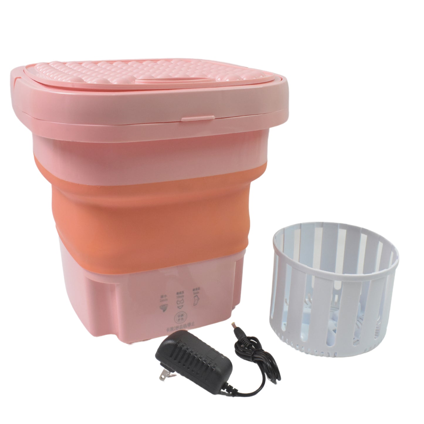 Foldable portable washing machine and dryer combo by Wukusy, compact and colorful for home laundry use.