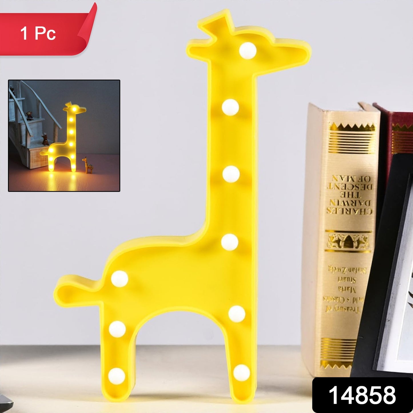Giraffe Shape Led Decorative Night Light (1 Pc)