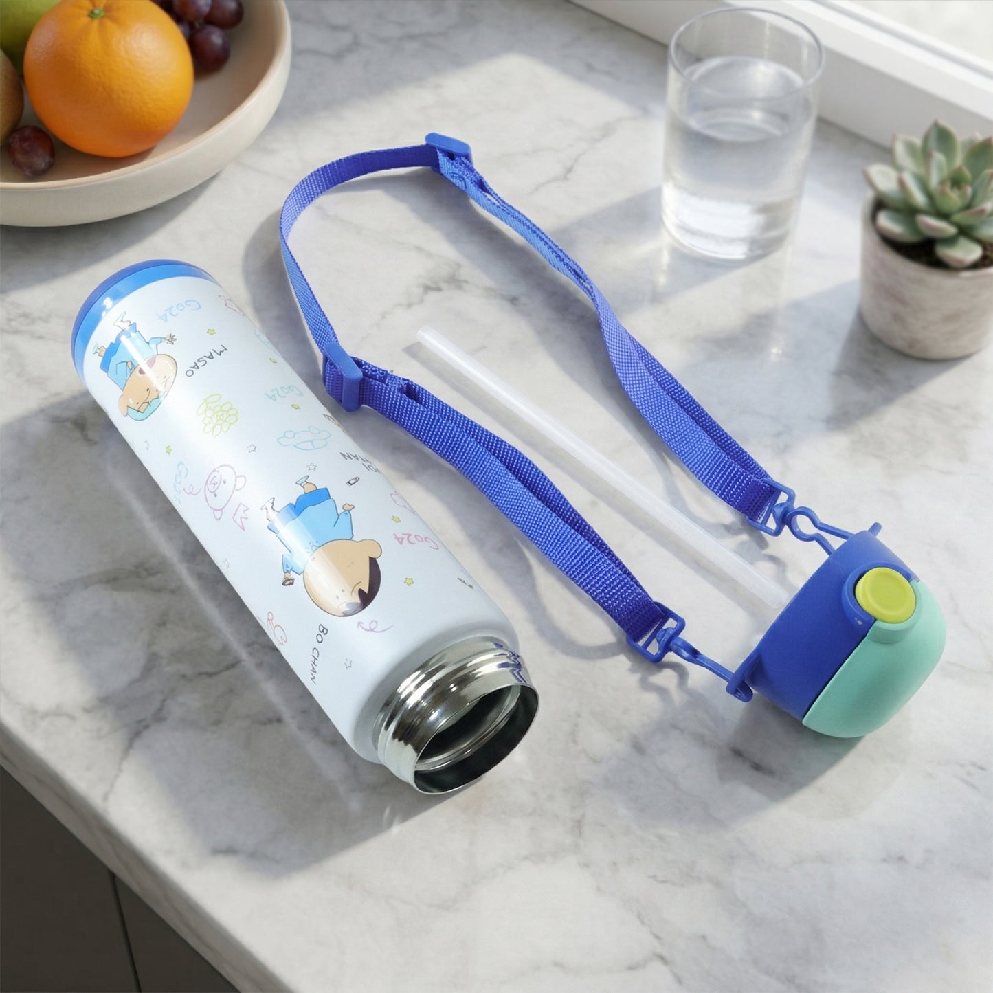 Pexpo Kids School Stainless Steel Water Bottle 500 Ml Approx (1 Pc)