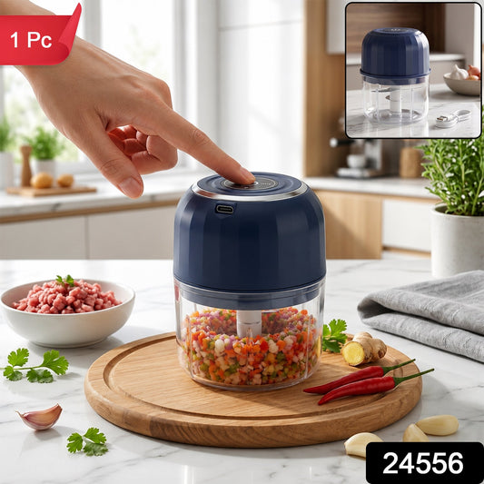 Wukusy USB rechargeable mini food chopper with glass bowl for quick kitchen prep, compact and easy to use.