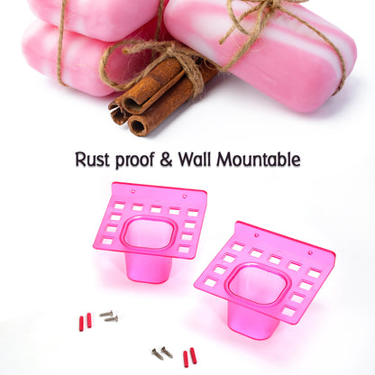Wukusy 2-in-1 tumbler and toothbrush holder set with two pieces, modern bathroom organizer for home improvement.