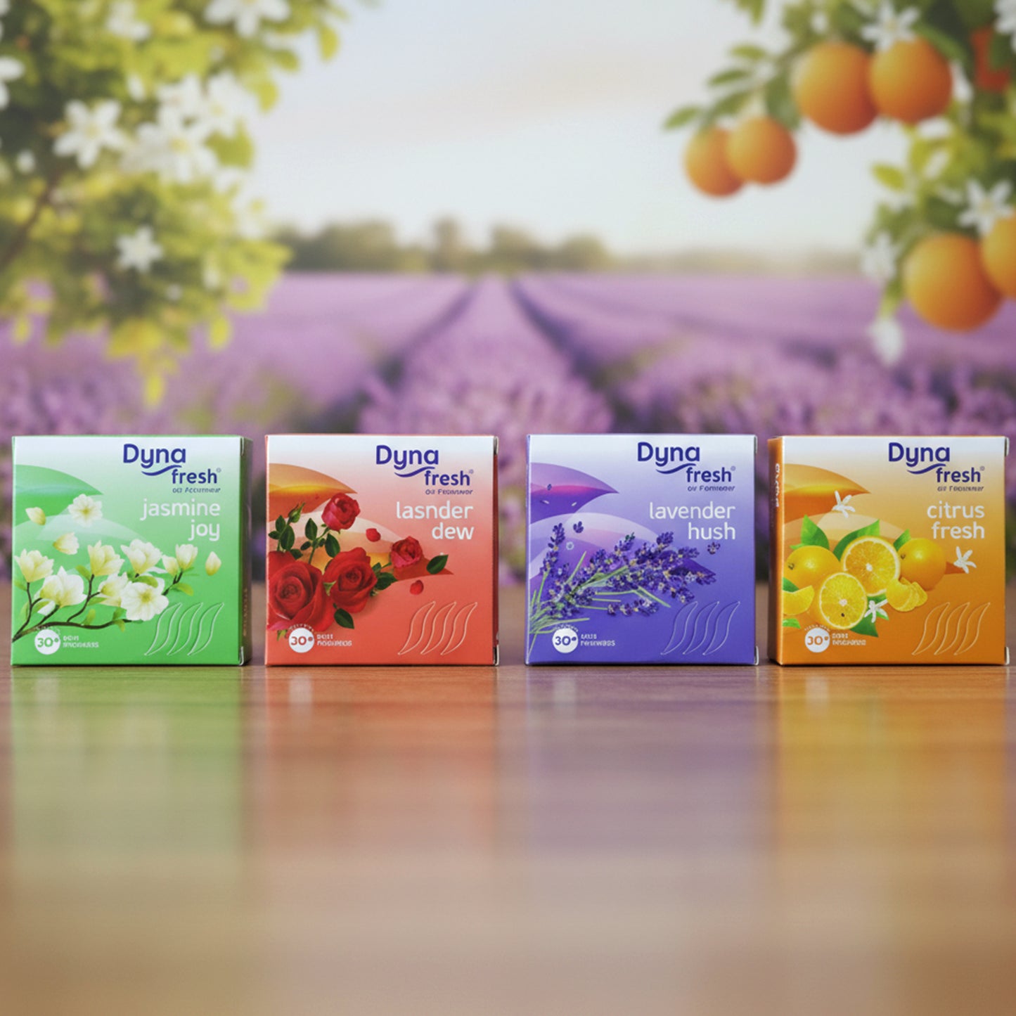 Mix Fragrance Air Freshener Combo (4 Pc 200gm 50gm Per Pkt)