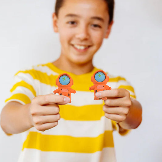 Wukusy astronaut space look pencil eraser featuring a cute astronaut design, perfect for office or school use.