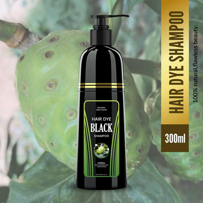 Drpshippr Radiant Locks natural hair color shampoo 300ml bottle with a sleek design and vibrant label for healthy hair.