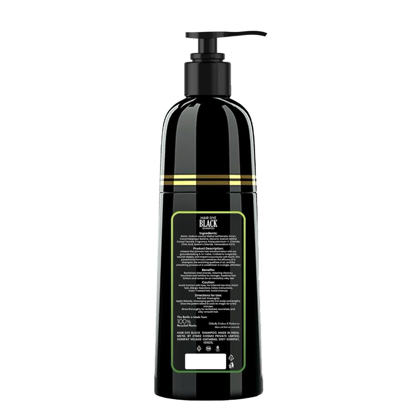 Drpshippr Radiant Locks Natural Hair Color Shampoo 300ml bottle with label, suitable for enhancing and caring for hair.