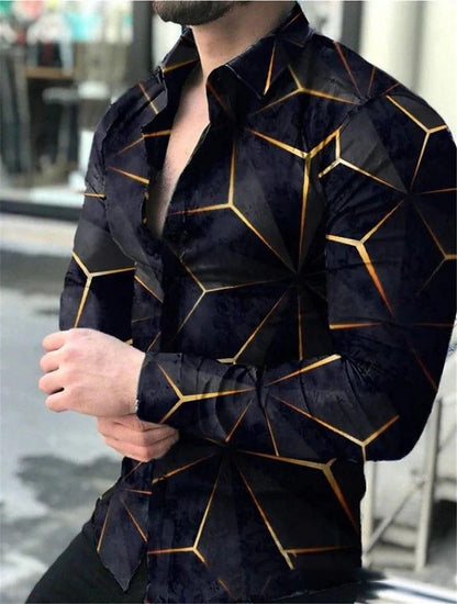 Men's casual rayon cotton printed full sleeves shirt from Drpshippr, featuring a stylish design and comfortable fit.