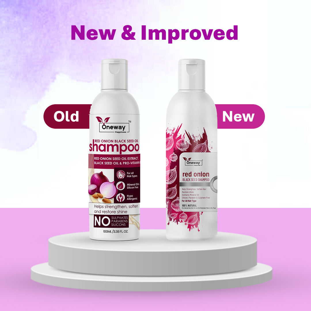 Red Onion Shampoo by Drpshippr with Vitamin E and Almond Oil, shown in a pack of 2 for hair fall control and hair growth.