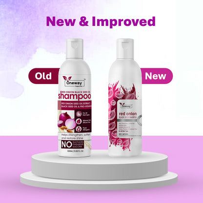 Red Onion Shampoo by Drpshippr with Vitamin E and Almond Oil, shown in a pack of 2 for hair fall control and hair growth.