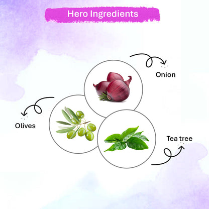 Red Onion Shampoo with Vitamin E & Rich Almond oil for Hair fall control and Hair growth ( Pack Of 2 )