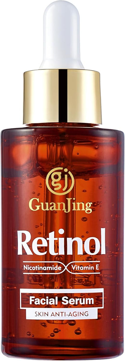 Drpshippr Retinol and Nicotinamide Face Serum 40ml bottle, skincare for brightening and anti-aging in a sleek packaging