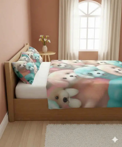Premium 7D Printed Double Bedsheet with 2 Pillow Covers | Soft & Comfortable | Luxury Look