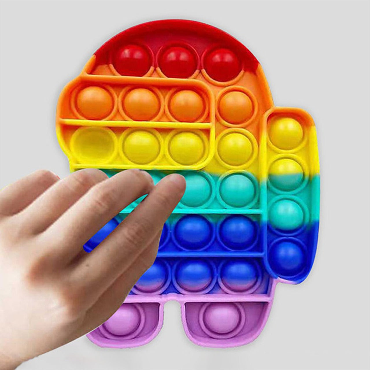 Wukusy Among Us fidget toy for kids and adults, colorful gaming-inspired toy for entertainment and stress relief.
