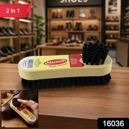 Maxwax Dual Action Shoe Cleaning Brush 2 In 1 (1 Pc)