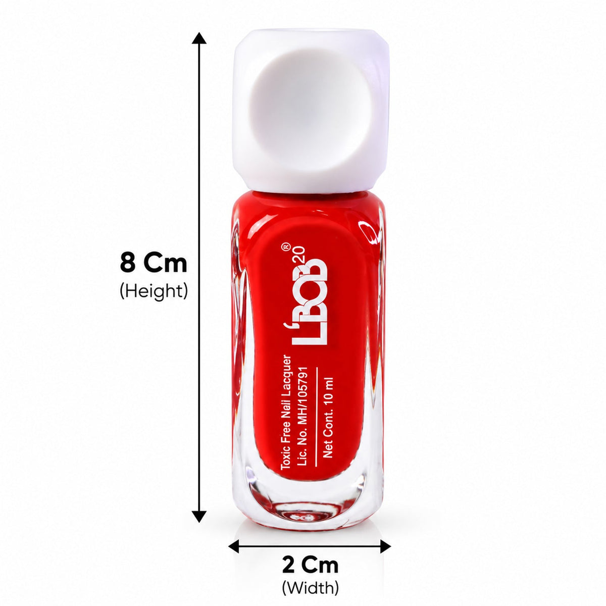 Wukusy classic red nail polish with matte finish, 10ml bottle, featuring a brush applicator and smooth, vibrant color.