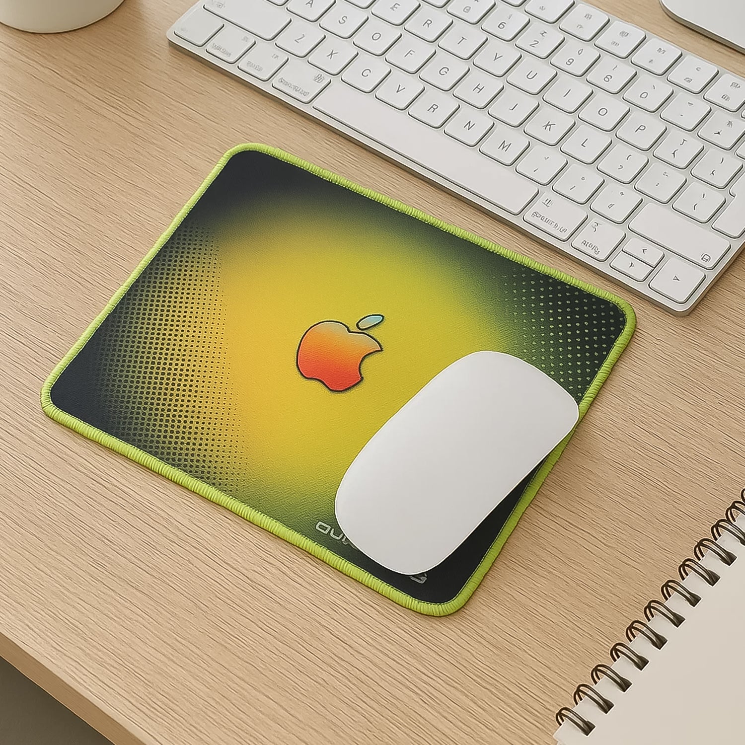 Wukusy premium quick non-slip gaming mouse pad with 27x22 cm surface, ideal for office and gaming setups.