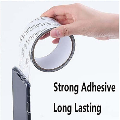 Wukusy premium self-adhesive window screen repair mesh tape in black, 5cm wide and 1m long, for home window screen fixing.