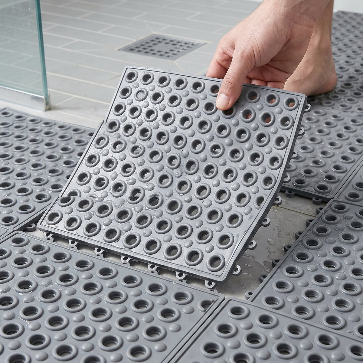 Bathroom Anti Skidding Mat  Non Slip Safety For Wet Areas