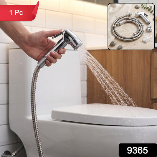 Flexible Shower Hose Pipe With Handheld Spray Head For Bathroom Cleaning (1 Pc)