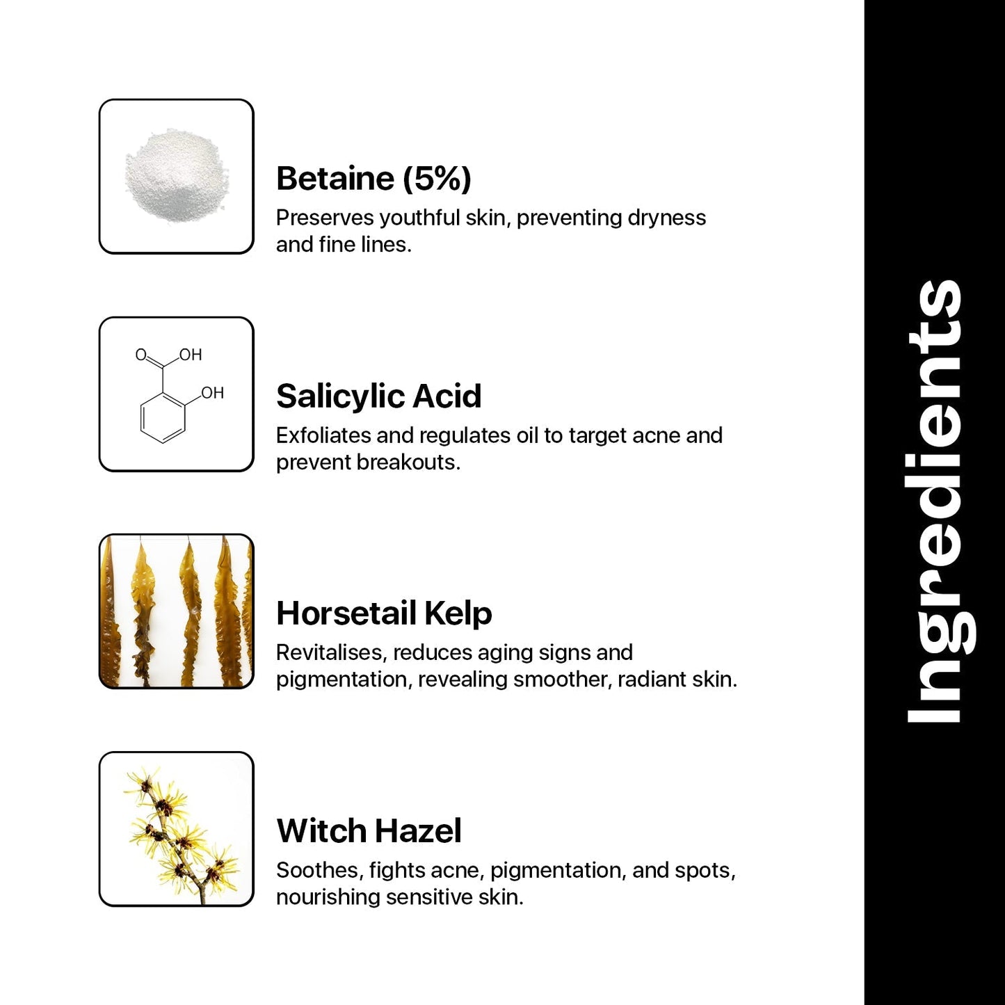Drpshippr Salicylic Acid 2% and Betaine 3% serum bottle for acne reduction and clear, blemish-free skin, 30ml.