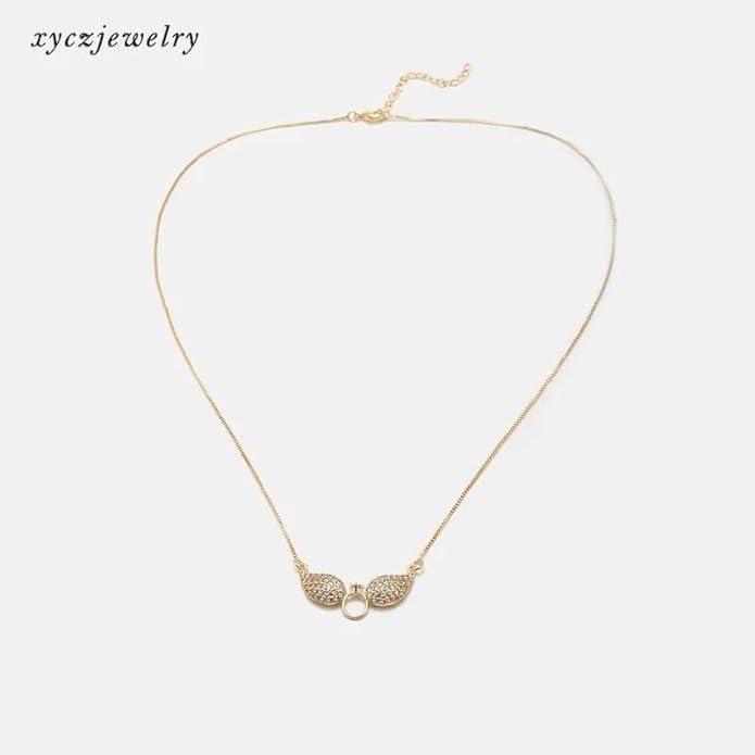 Salty Angel Wings Necklace - Gold