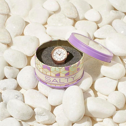 Rose gold Salty Girl Boss Salty Watch Ring from Drpshippr's women's collection, featuring a stylish watch ring design.