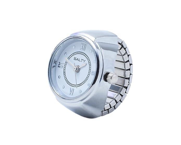 Silver Salty Girl Boss watch ring from Drpshippr's Women's Collection, featuring a stylish and modern design.