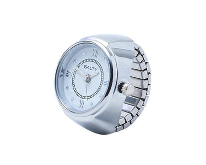 Silver Salty Girl Boss watch ring from Drpshippr's Women's Collection, featuring a stylish and modern design.