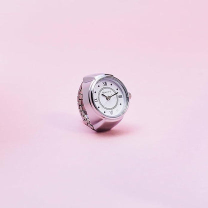 Silver Salty Girl Boss watch ring from Drpshippr's women's collection, featuring a stylish and trendy design.