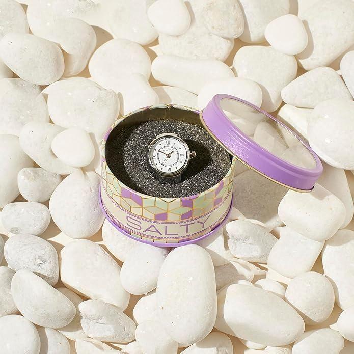 Silver Salty Girl Boss Watch Ring from Drpshippr's Women's Collection, featuring a stylish watch ring with salty-themed design.