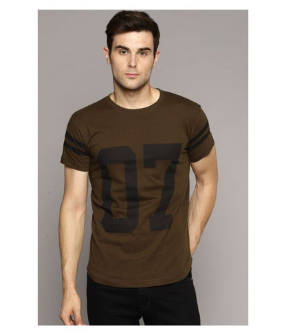 Sam & Laura 100 Percent Cotton Green Printed T-Shirt