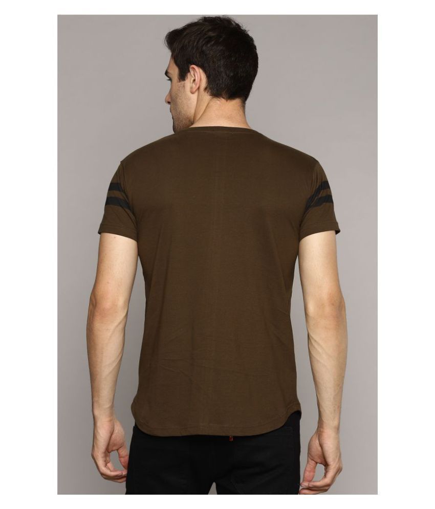 Sam & Laura 100 Percent Cotton Green Printed T-Shirt