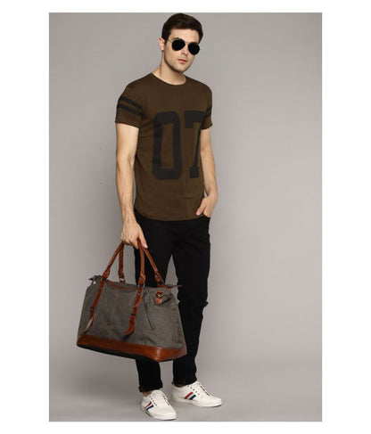 Sam & Laura 100 Percent Cotton Green Printed T-Shirt