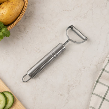 Stainless Steel Vegetable And Fruit Peeler With Swivel Blade For Kitchen (1 Pc)