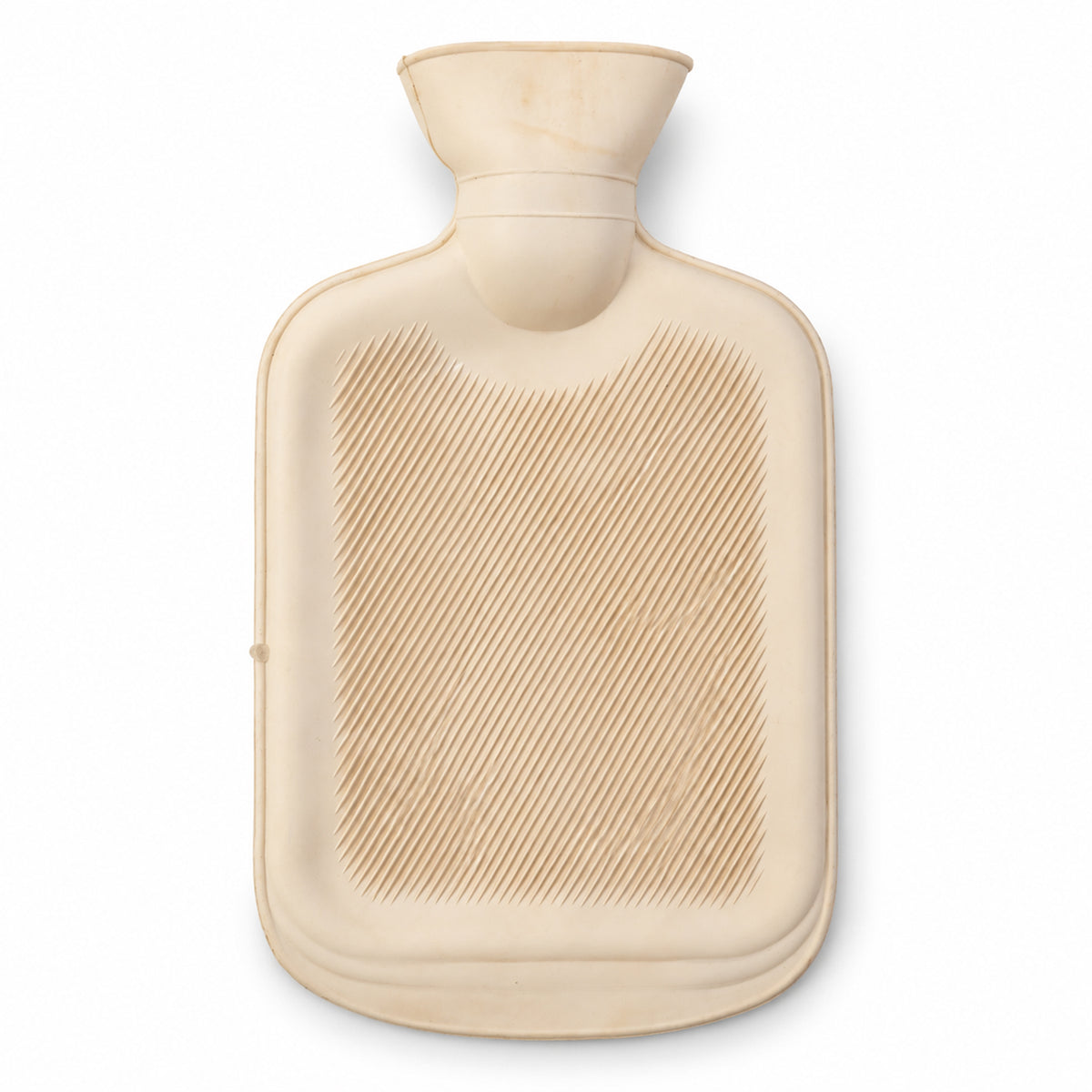Wukusy rubber hot water bag with ribbed surface and wide filling mouth, 1 piece