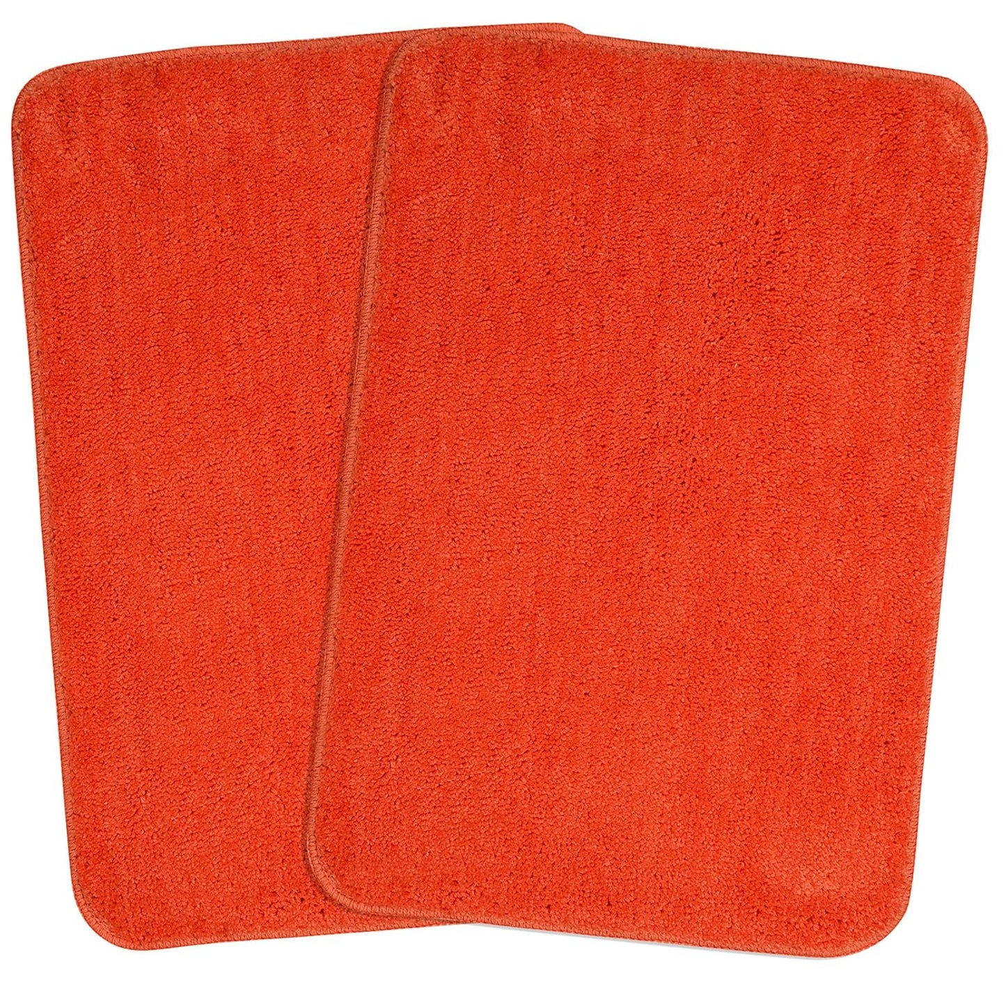 Seasons Anti-Skid Bath Mat Pack of 2,Orange