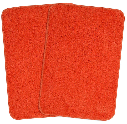 Seasons Anti-Skid Bath Mat Pack of 2,Orange