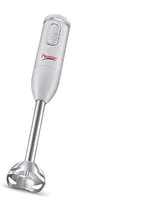 Seasons Prestige PHB 12.0 300W white hand blender with ergonomic handle and blending attachments, ideal for smoothies and soups.