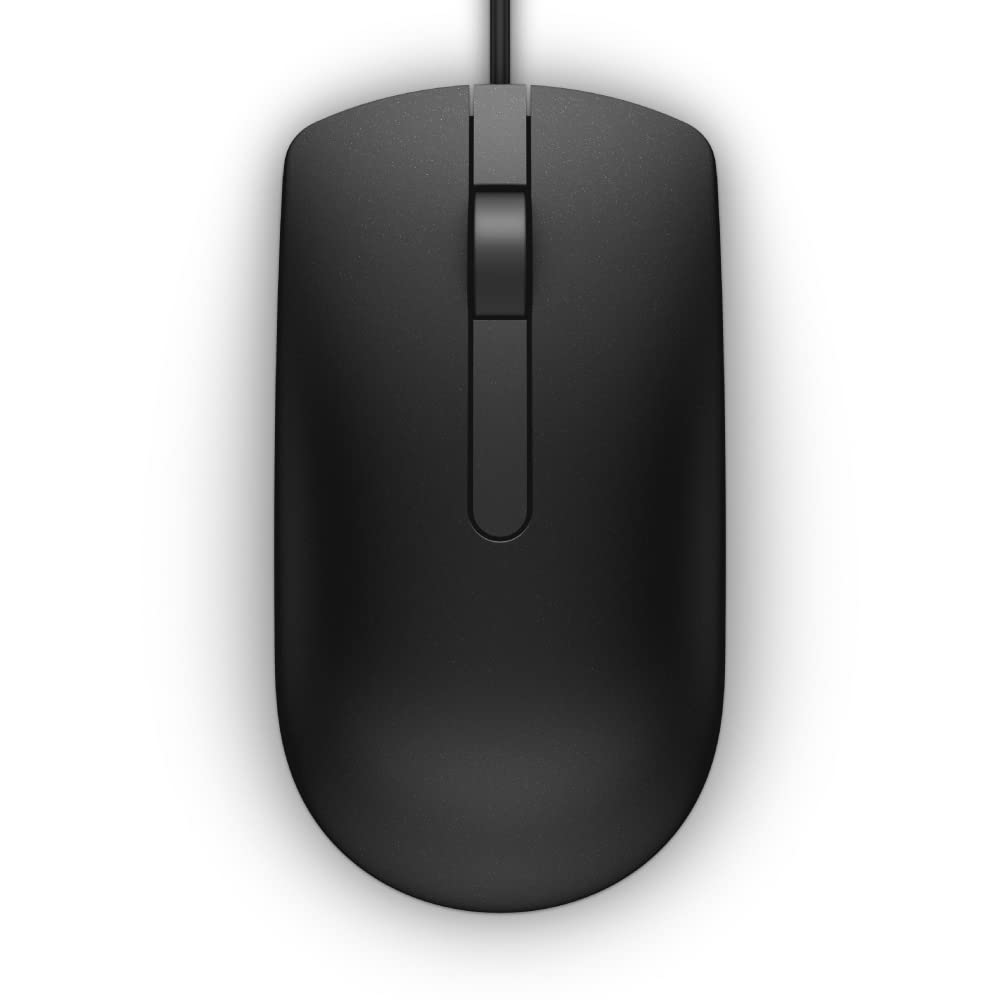 Dell MS 116-BK Wired Optical Mouse  (USB, Black)
