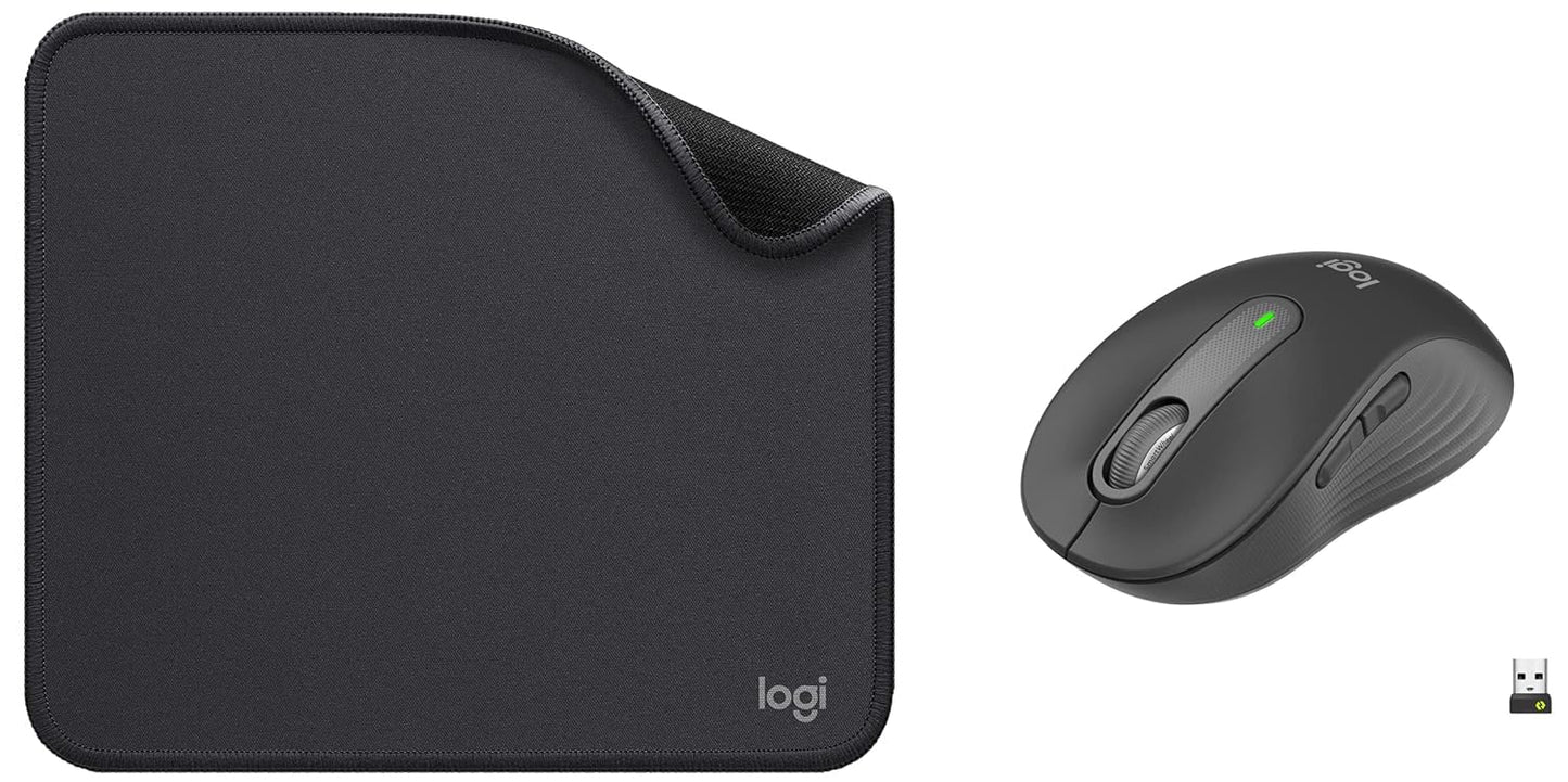 Logitech M650 Silent -Small to Medium Sized Hands Wireless Optical Mouse  (2.4GHz Wireless, Bluetooth, Graphite)