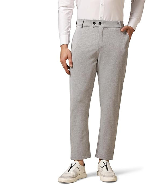 Men's Regular Casual Grey Pants