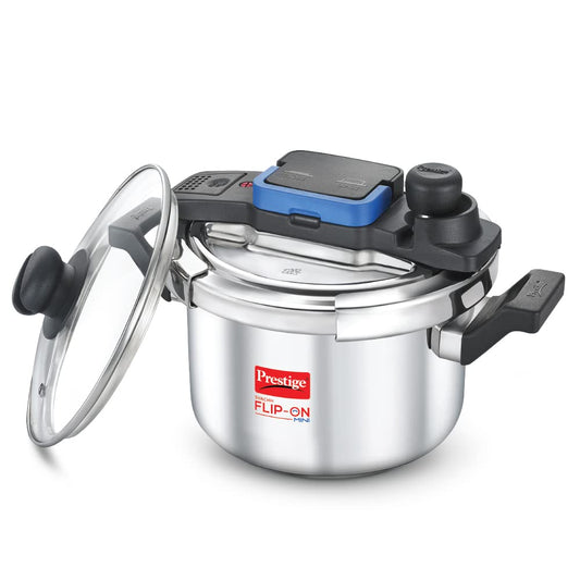 Prestige Svachh FLIP-ON 5 L Induction Bottom Pressure Cooker  (Stainless Steel)