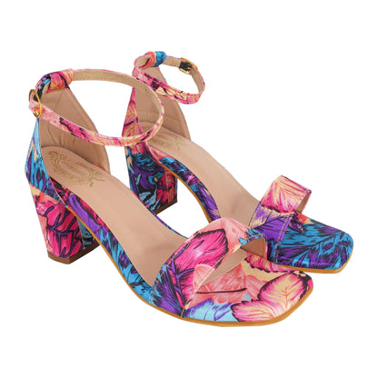 SHOETOPIA WOMEN SLIP ON BLOCK HEELS