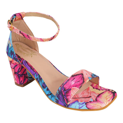 SHOETOPIA WOMEN SLIP ON BLOCK HEELS