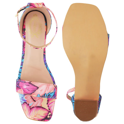 SHOETOPIA WOMEN SLIP ON BLOCK HEELS