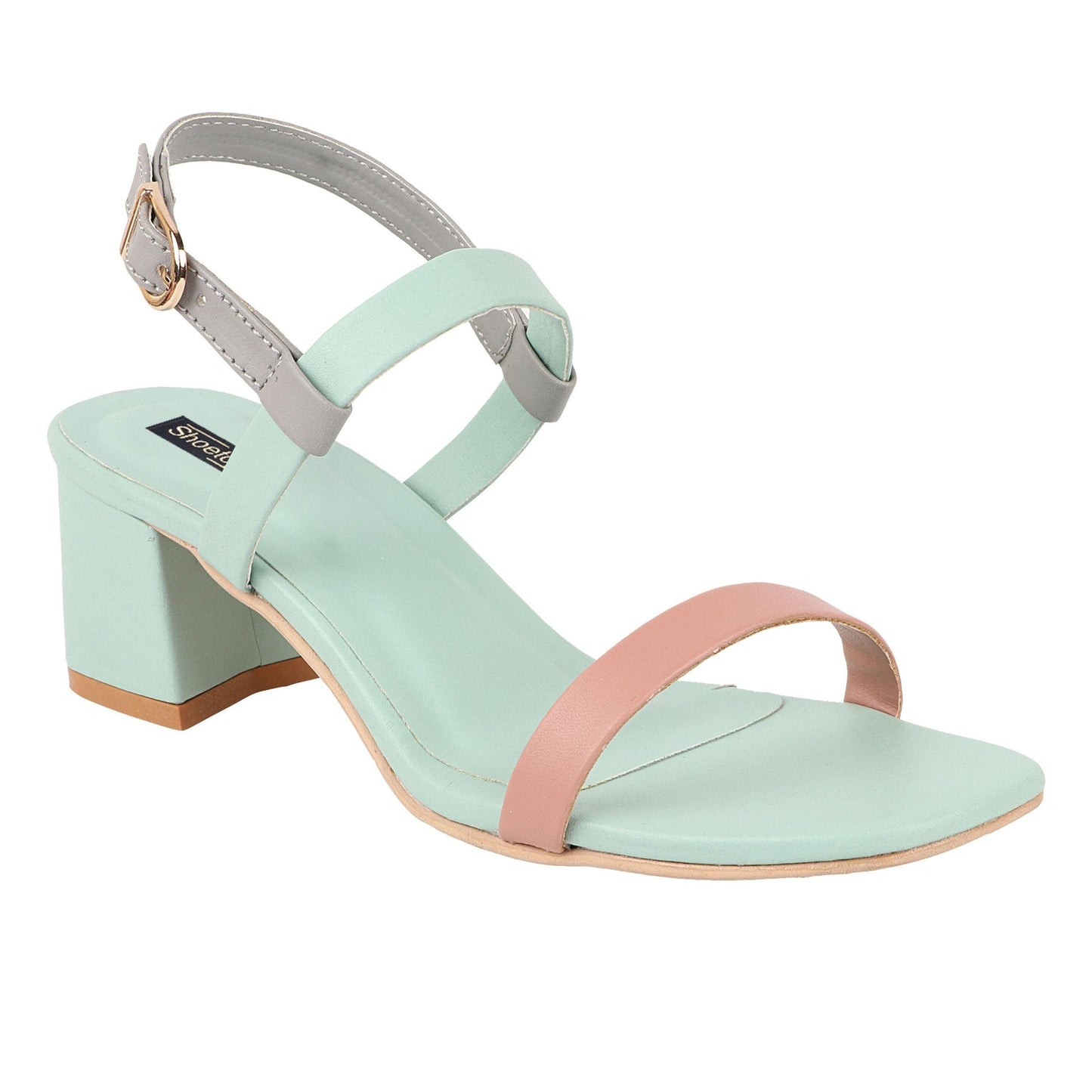 SHOETOPIA WOMEN'S SLIP ON BLOCK HEELS