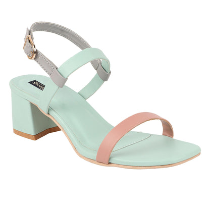 SHOETOPIA WOMEN'S SLIP ON BLOCK HEELS